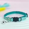 Pet Collar Cat Face Safety Buckle Quick Release Adjustable Length Soft Bell Hot Stamping Star Moon Design Cat Collar
