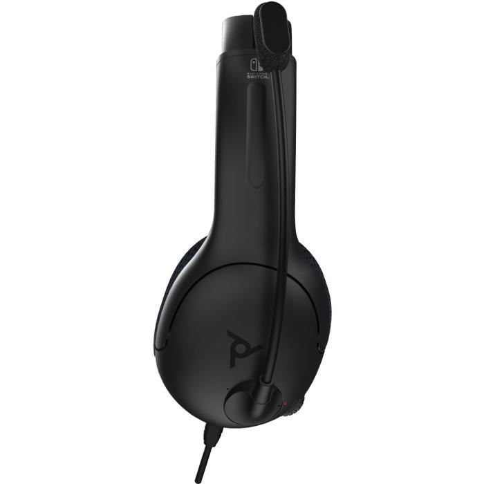 Casque-Micro PDP LVL40 Switch Noir - Conception légère et bandeau confortable