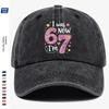 Pc Pink Color Painted Number Cm Baseball Cap I Was  Now IM Cm Text Stars Hearts Rainbow Decoration Graduati