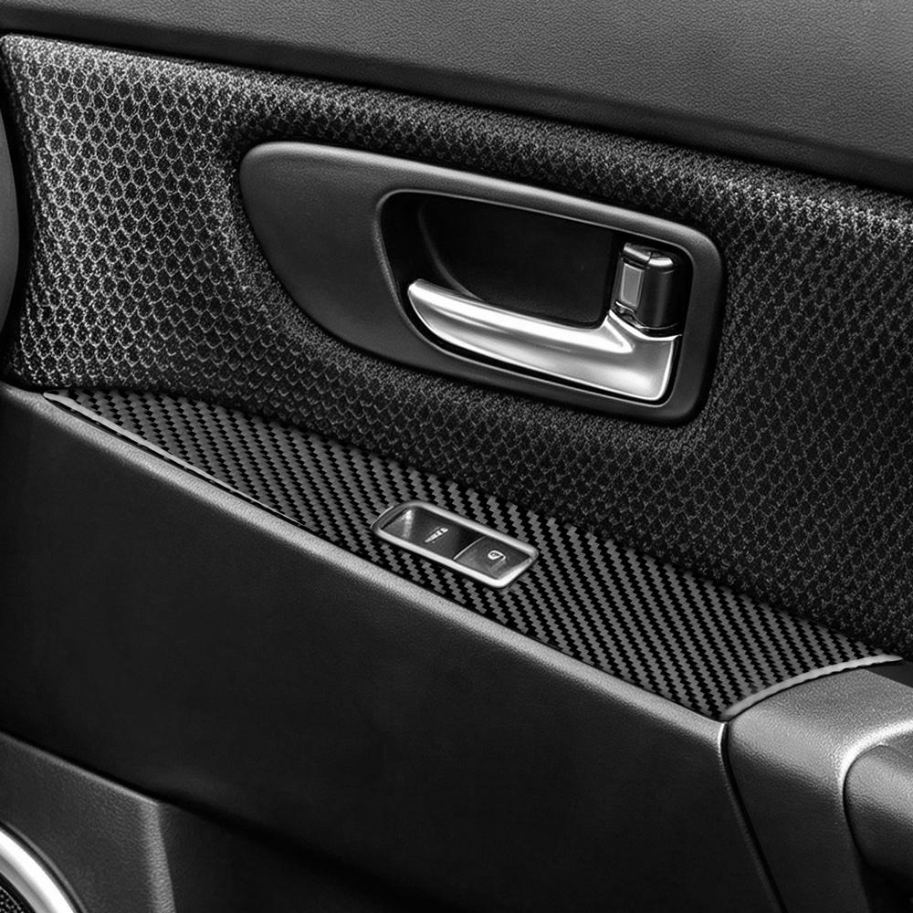 For Mazda 3 2004 2005 2006-2009 Carbon Fiber Window Switch Panel Trim Interior Decor Protective Car Modification Accessories