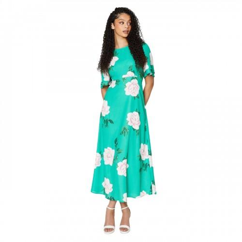 Dorothy Perkins Womens/Ladies Floral Tall Flutter Midi Dress