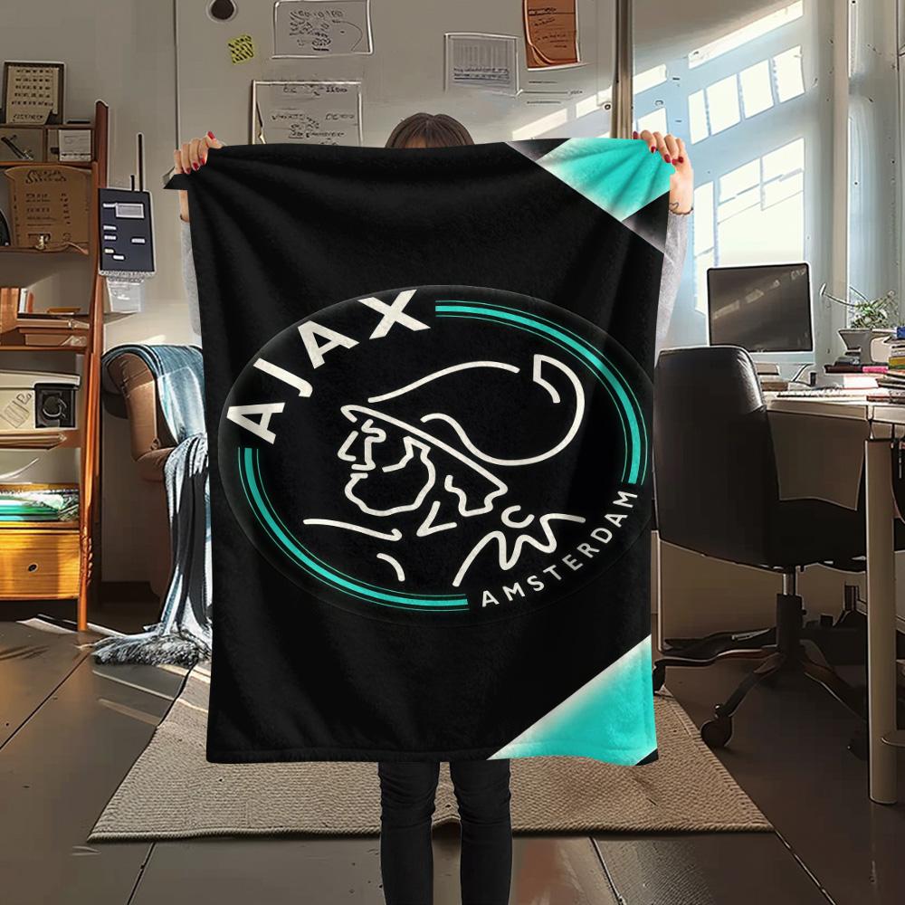 AFC Ajax poster  FlAannel Blanket, High quality Comfortable for All Seasons, Home Decor, Warmth and Comfort
