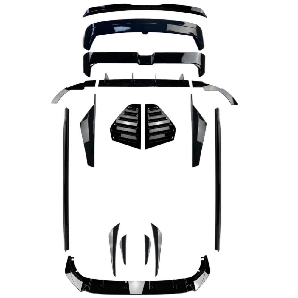Volkswagen Golf Standard Edition Full Body Kit: Front Lip, Louvers, Side Skirt, Rear Lip, Rear Spoiler.