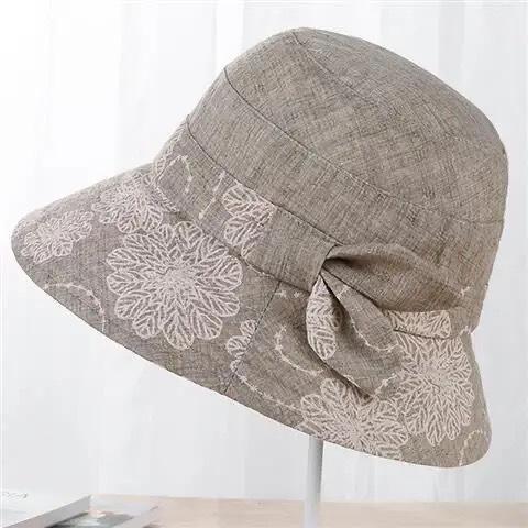 New Hat Ladies Bucket Hat Bow Sunscreen Sun Hat Summer Light Breathable Basin Hat Sun Hat Outdoor