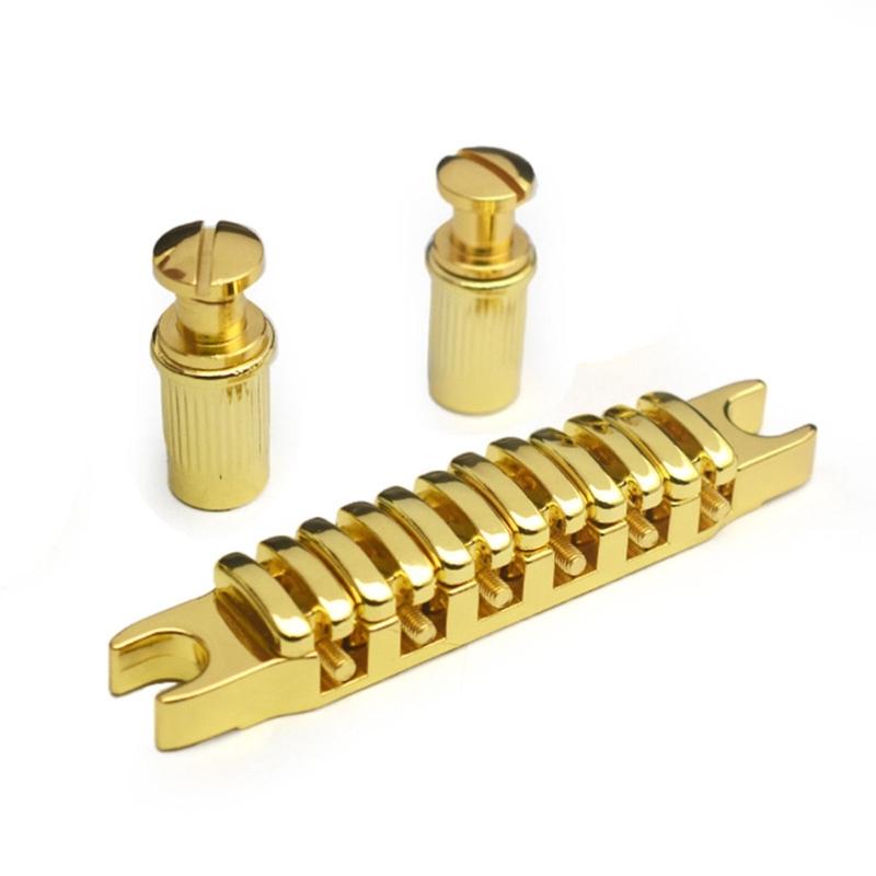 Zinc Alloy Split Guitar Bridge Playability Bridge Tailpiece Replacement Split Guitar Bridge Tailpiece Easy to Install