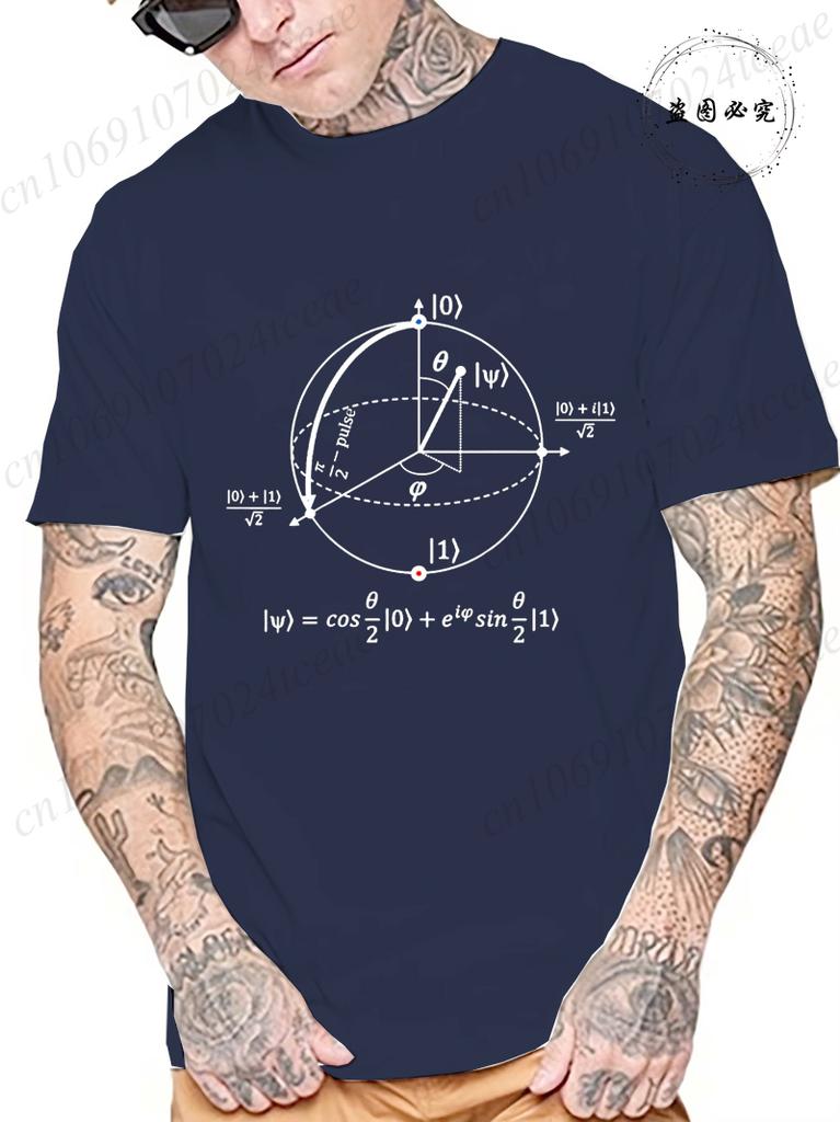 Summer Casual T-Shirt Clothing Soft and Loose Round Neck Top for Unisex Math Physics and Science Male Short Sleeve Tees Tops