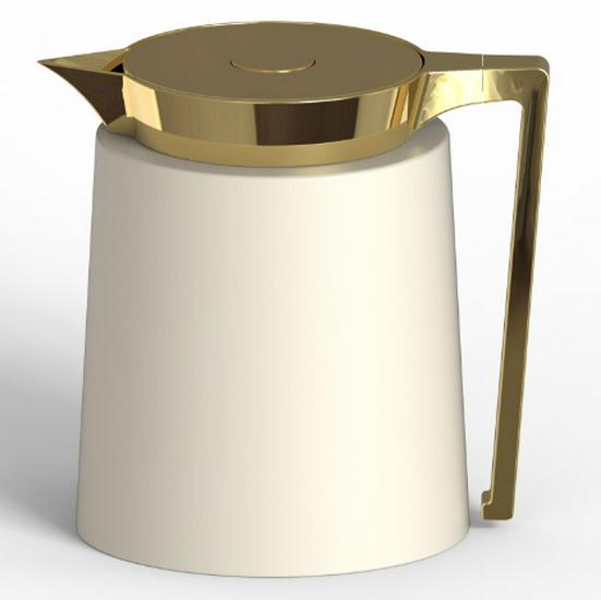 Large Capacity Portable Vacuum Flask with Handle - Hot Water & Coffee Kettle 1L белый