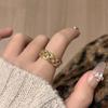Elegant Retro Lace Hollow Open Ring for Women - Court Style with Unique Design