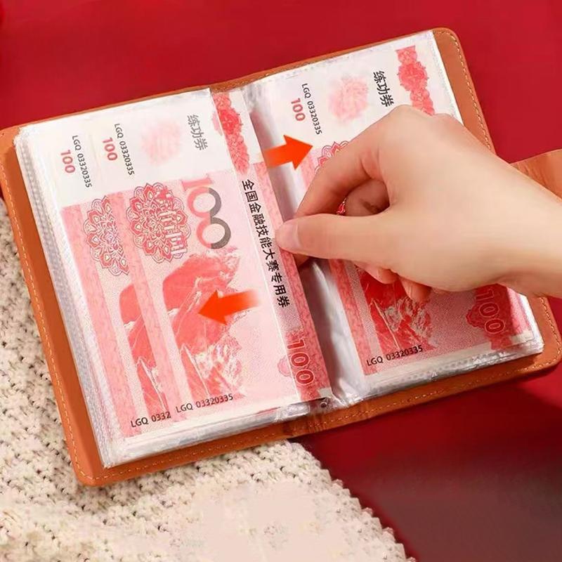 New Password Cash Storage Book Large Capacity 10000 Yuan Money Organizer New Style Bill Record Keeper Saving Folder Savings Book