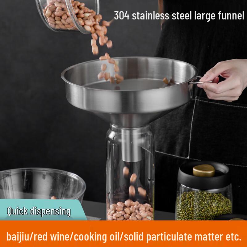 Stainless Steel Wide Mouth Funnel