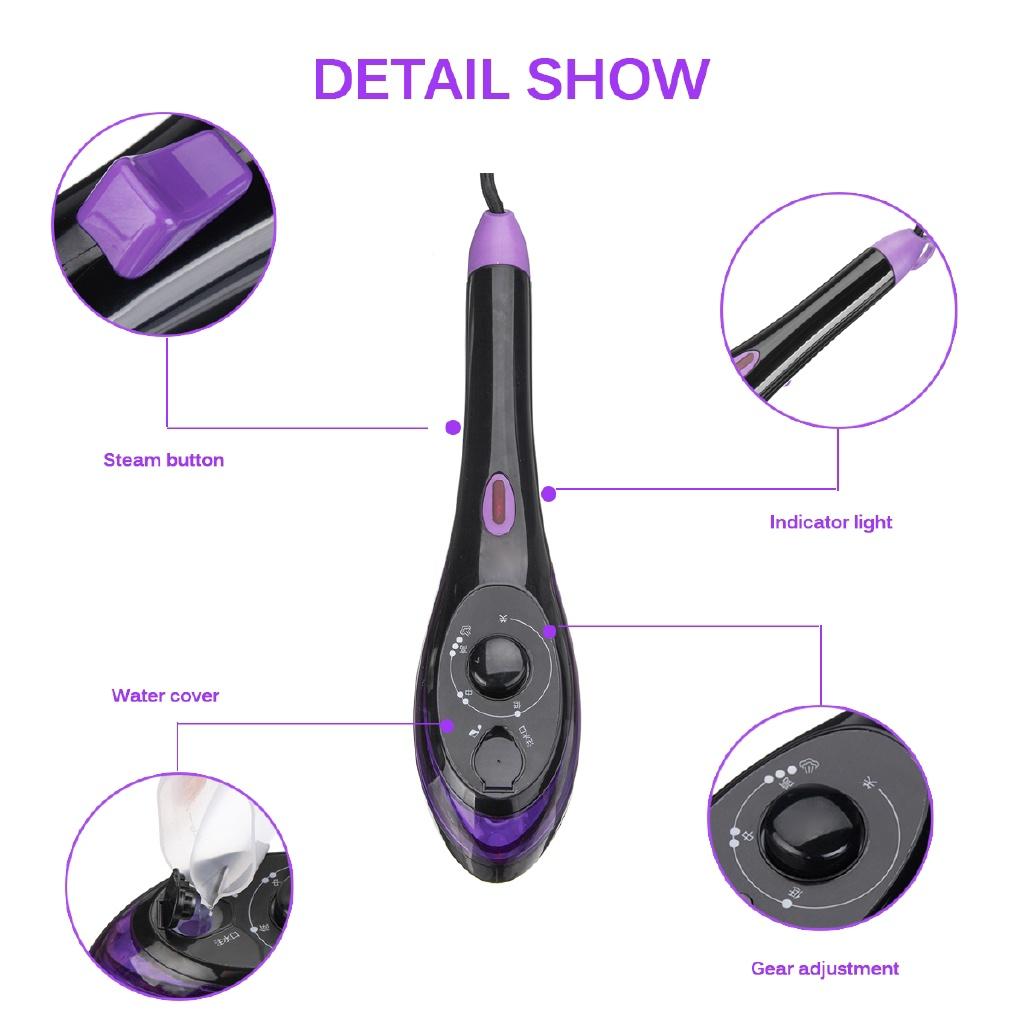 220V Clothes Ironing Machine 1000W Electric Garment Steamer Travel Hanging Steaming Iron Cloth Brush