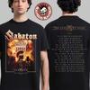 Sabaton Legendary Tour EU 2025 Legends Of Frankfurt Tyskland Pop Up Shop T-shirt Unisex T-shirt