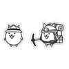 Nyanko Daishouten Original Sticker Gamatoto Nyanko Squad The Battle Cats Set & (Low-Level)