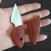 Little Fat Pig Knife Mini Pocket Knife Portable Wooden Fish Knife Wood Grain Knife Outdoor Portable Short Knife Kitchen Fruit Knife