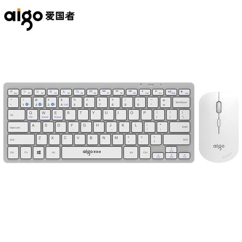 

aigo WQ7635 Wireless/Bluetooth Dual-Mode Keyboard Mouse Combo