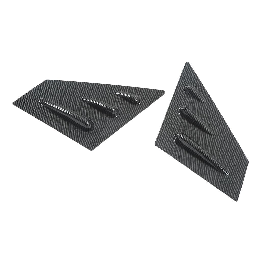 2pcs Rearview Mirror Side Spoiler Window Scoop Louvers Cover Replacement for Subaru WRX STI 2015‑2021 Carbon Fiber Style