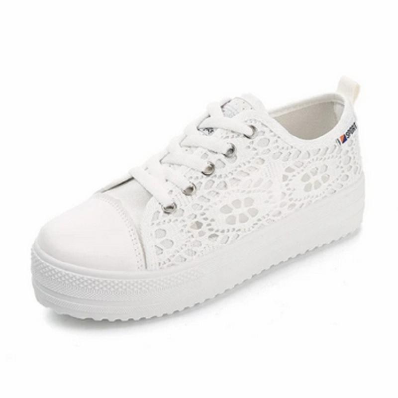 Mode Mode Vielseitige Damenschuhe Frühling Neu Runde Flache Schuhe Dicke Sohle Rutschfest Damen Sportschuh Schlicht Atmungsaktiv Damen Netzschuh