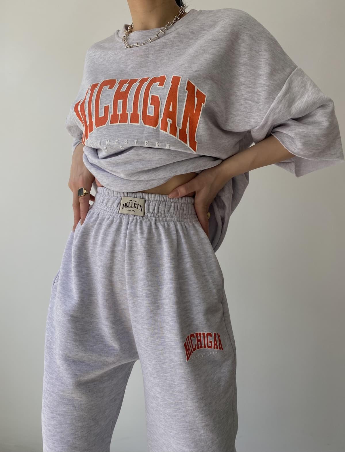 

MCLLCTN Michigan Carmelange Oversize Футболка Спортивный комплект