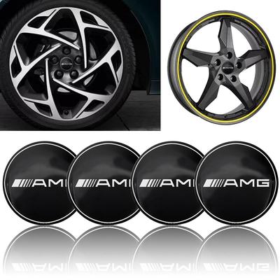 4Pcs 56MM Car Wheel Center Hub Caps Rim Caps Covers Emblem For Mercedes Benz AMG GLE GLS GLC CLA GLB ML C500 C200 C300 W204 W206 W205 W212 W203