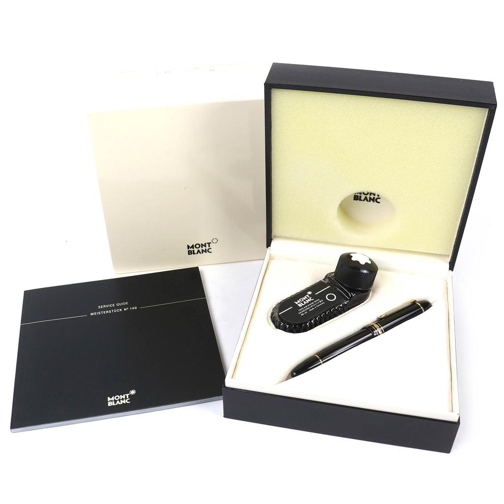 Pristine MONTBLANC Fountain Pen Meisterstück 149 PIX Nib 18K Black 18K 10575 Used