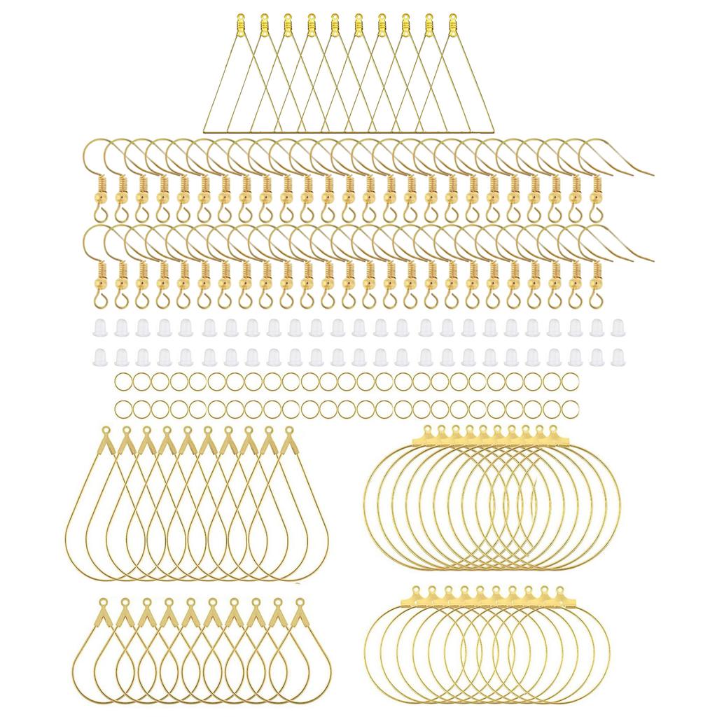 Professional Jewelry Makers Present 200Pcs Earring Hooks Jewelry Making Finding Suitable for Hand-making Ear Jewelry