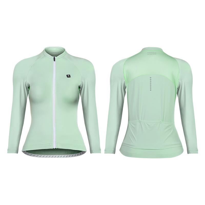 

Lampaida Women s Moisture-Wicking Long-Sleeve Cycling Top for Spring/Autumn XL светло-зеленый