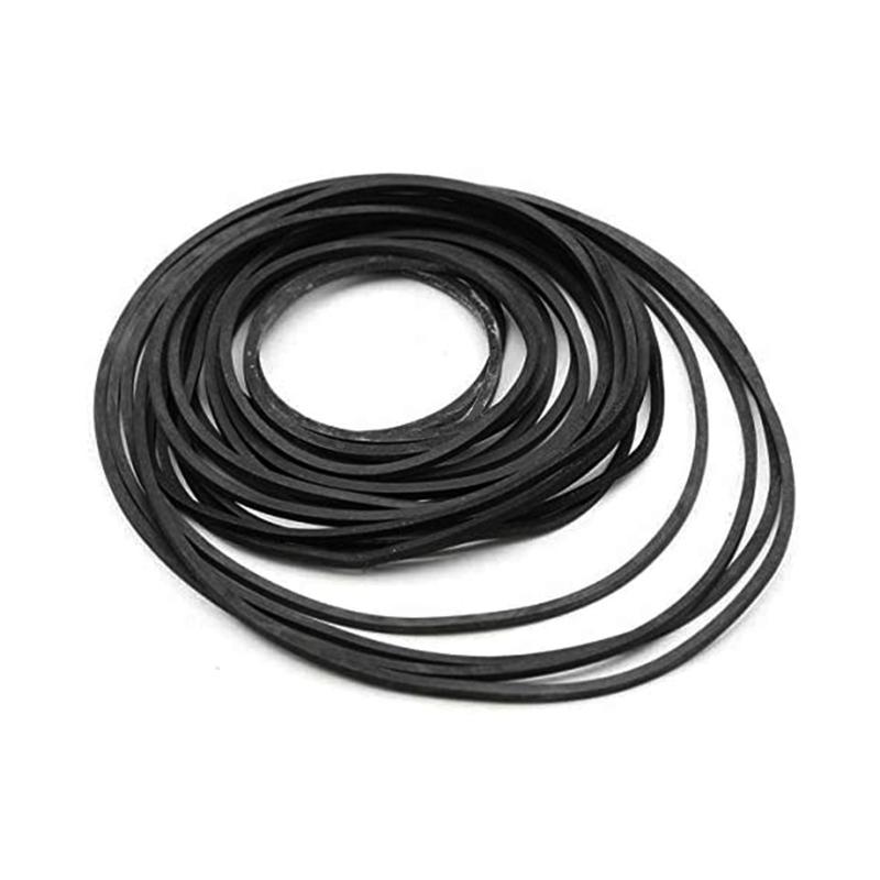 1.5mm Width Mix Cassette Tape Machine Belt Assorted Common Square Rubber Belt for Recorders DVD Drive Turntable