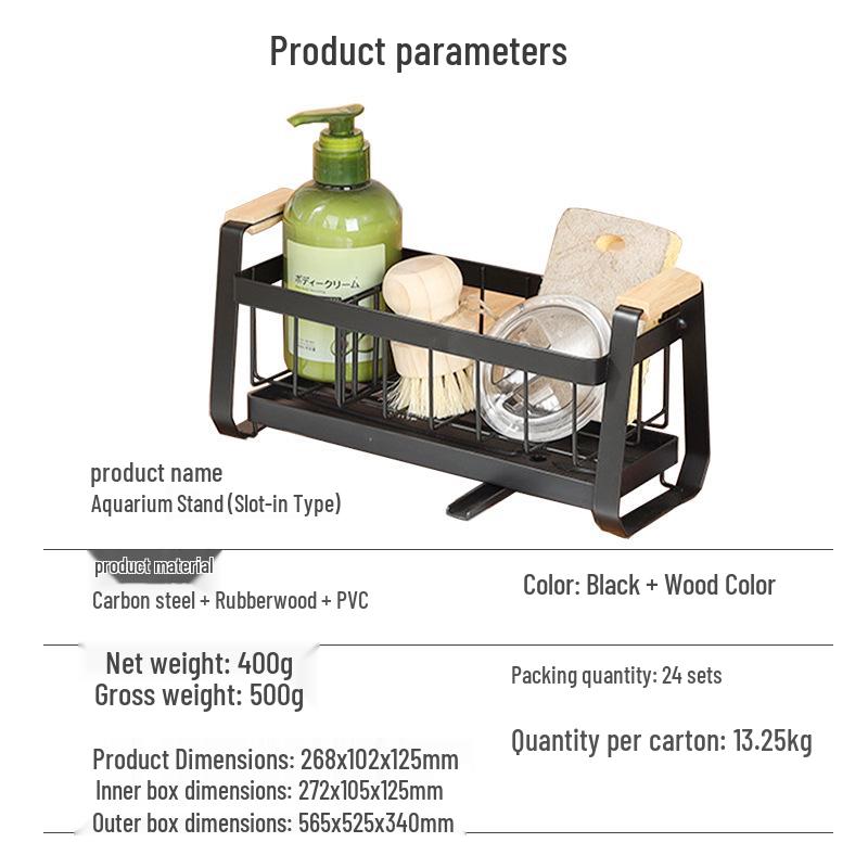 Multi-Functional Kitchen Sink Rack for Draining, Storage, and Organization