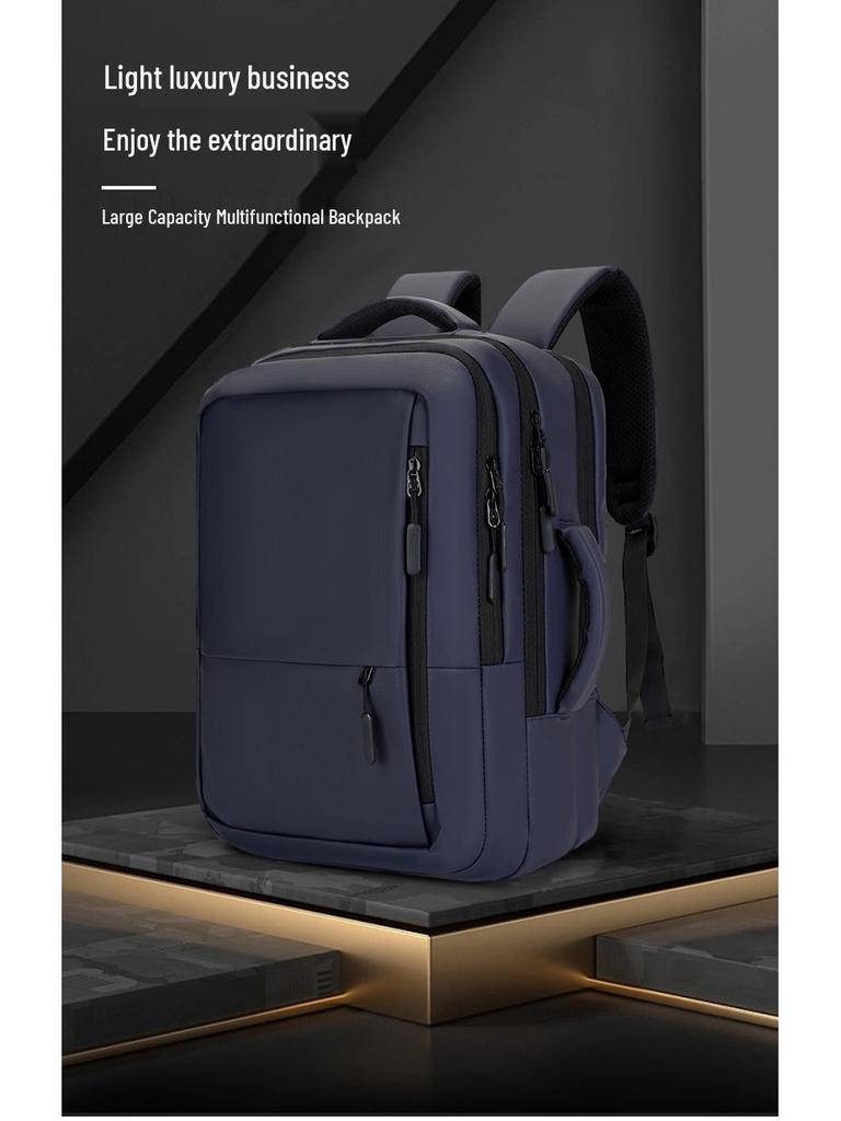 Cross-Border Multifunctional Large Capacity Backpack: Stylish Breathable Laptop Bag for Work, Commute, and Travel