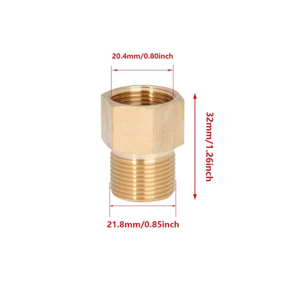 1pcs 1/4 inch High-Pressure Washer Quick Connect Coupler High-Pressure Washer Adapter Connection Accessory (1/4 Internal and External Thread)