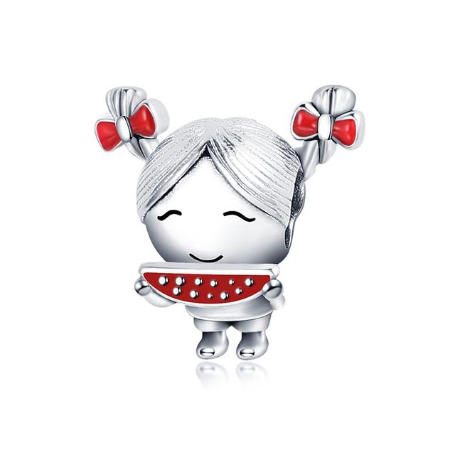 925 Sterling Silver Heart Paw Animal Clear Snowflake Sparkling Crown Pumpkin Charm Bead Fit Original Fashion Bracelet