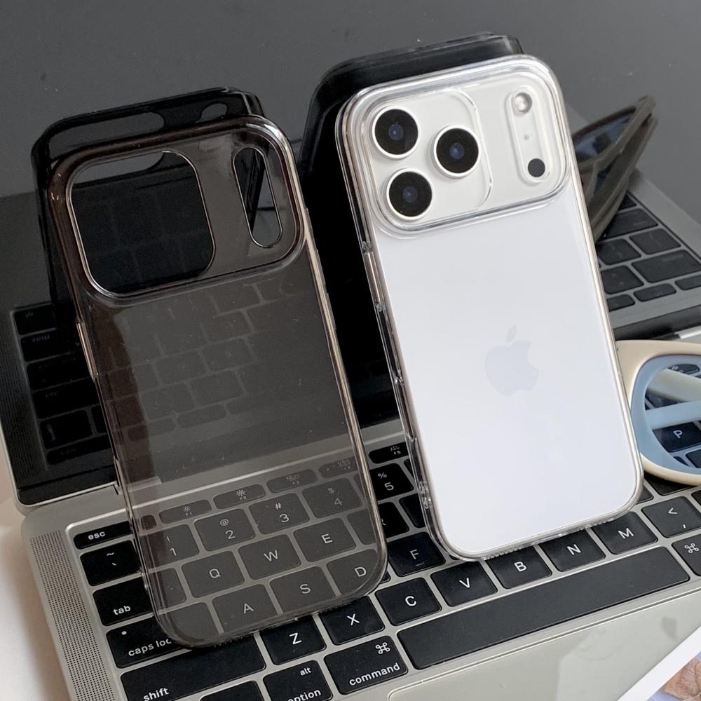 Ultra Thin Crystal Transparent Case For iPhone 17 Air 16 15 14 13 12 Pro Max Plus 17Pro Simple Plain Color Hard PC Armor Cover