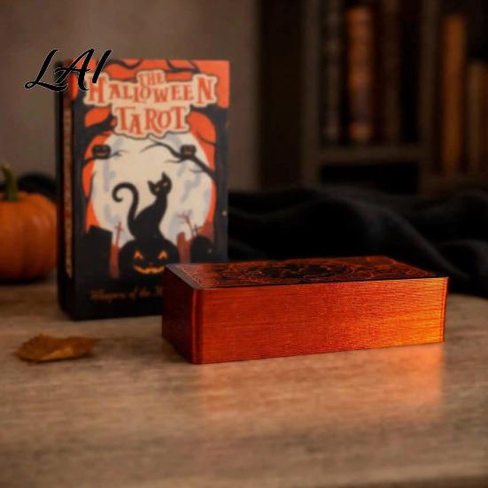 Materiali di Qualità per Carte dei Tarocchi Felice Halloween Tarocchi Carte Spettrali Mazzo Durevole con Libretto per Principianti Forniture per Feste Decorazione