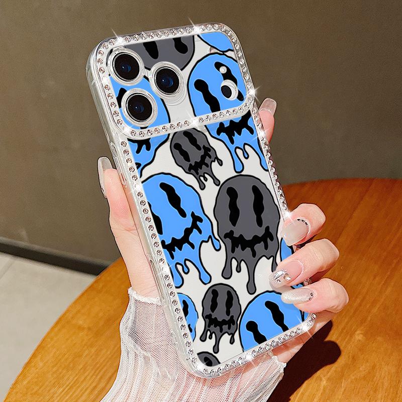 Diamond Astronaut Pattern Phone Case For iPhone 16e 17 Air 16 15 14 Pro Max 13 17 Pro Max 17 16 15 Plus Shockproof Bling Diamond TPU Soft Cover