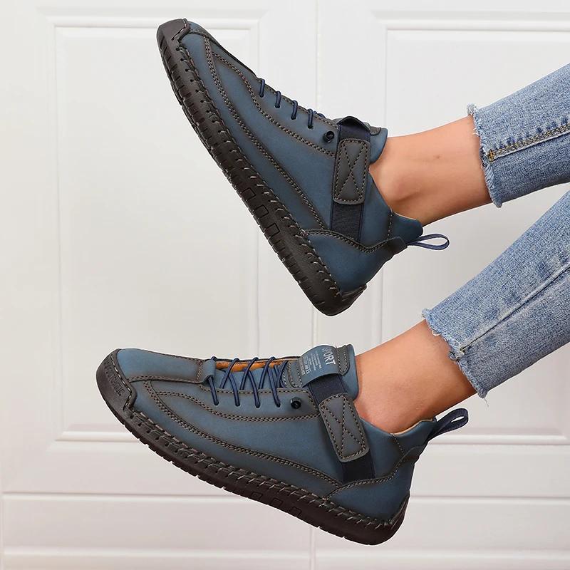 Fashion Women's Boots Mid Top for Summer British Style Retro Anti Slip Workwear Shoes Fashionable Luxurious Design Couple's Loafers
