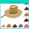 Mens Cowboy Hat In Vintage Suede With Sun Protection For Outdoor Summer Fun
