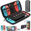 Etui na Switch Kompatybilne z Nintendo Switch, Zestaw 9 w 1 Akcesoriów z Etui do Przenoszenia, Dockowalny Etui Ochronne