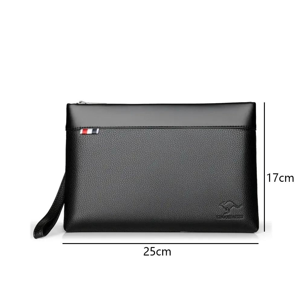 Fashion Leather Clutch Bag Large Capacity Portable Card Holder Handbag Multi-card Coin Purse Money Bag For Men