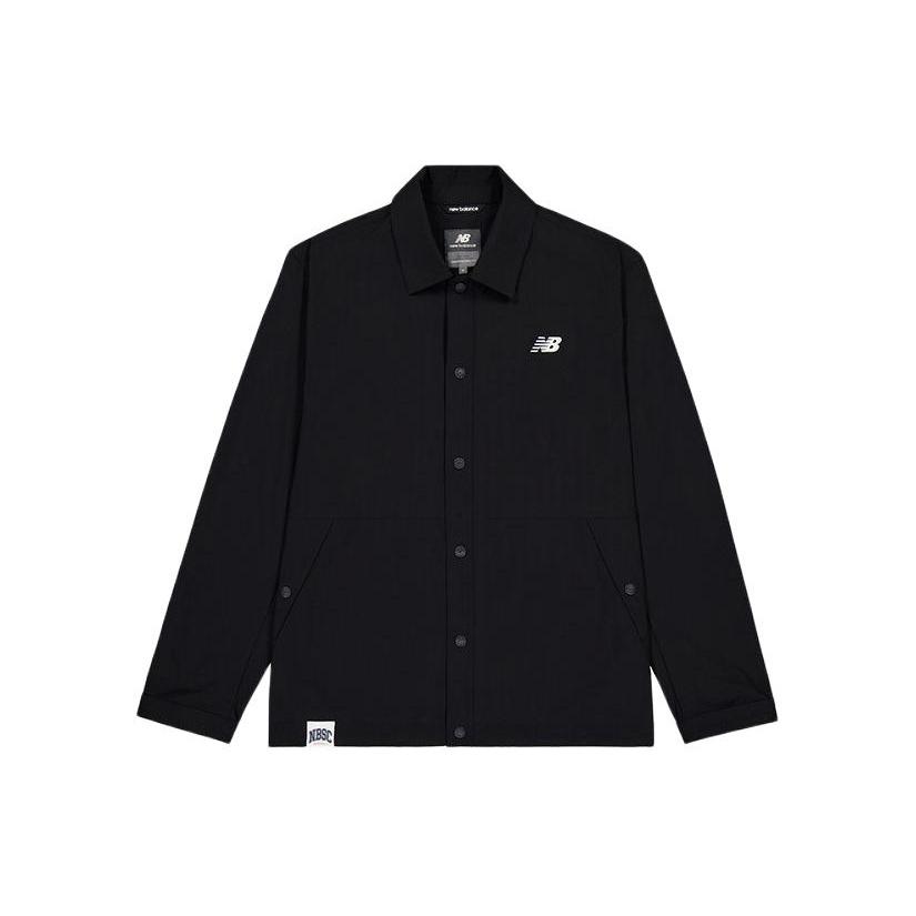 New Balance NB Logo Coach Jacket Asia Sizing  Black  Men s NAE22101-BK M