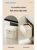 Wall-Mounted Sanitary Trash Can with Lid for Kitchen or Bathroom