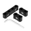 12 Pezzi Lega di Alluminio   Separatore per Fili 8mm 9mm 10mm Divisore per Fili del Motore;Nero: