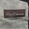 Lini L homme Italian fabric stripe tailored jacket men’s M black autumn winter(USED)