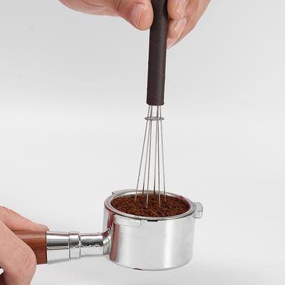 Espresso Distributor Stainless Steel Coffee Powder Stirrer Nonstick Easy Clean Tool Espresso Stirrer Coffee Distributor