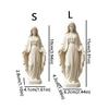 Plastic Mini Virgin Mary Figurine Minimalist Catholic Prayer Figurine  Bedroom