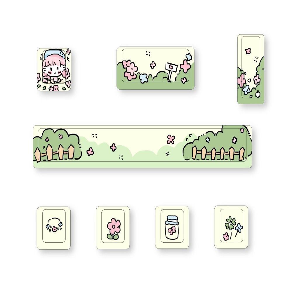 Funny Mechanical Keycaps 5-Side Dye Dye Sublimation Keycaps Keyboard Keycaps  Gaming Keyboard Type 1