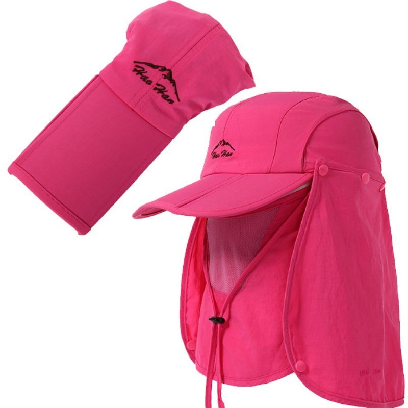 Spring and summer outdoor hat, full protection, sun protection, face shading, big eaves, devil hat, mosquito-proof hat.
