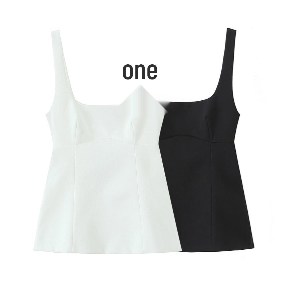 

2025 Spring Women s Sweet Slim Fit Vest with Back Bow XS