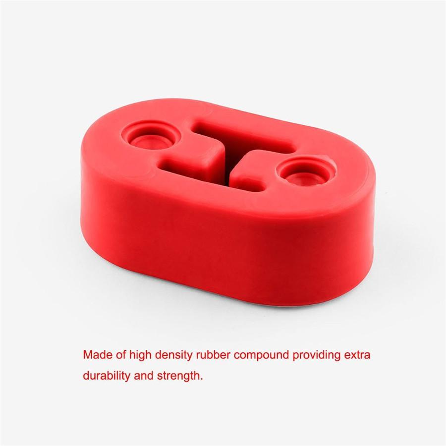 4pcs Red Short Polyurethane Muffler Hanger Red 11.5mm For Car Automotive Vehicle