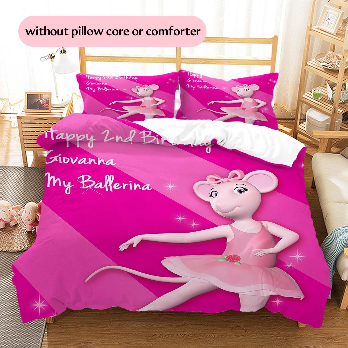 

Angelina Pattern Bedding Quilt Set Home Decoration Gift (1 * duvet cover + 2 * pillowcase without core) 135x200cm