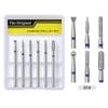 6pcs/set Nail Drill Bits Milling Cutter For Manicure 3/32" Burr Electric Cuticle Clean Nail File Cuticle Remover Tool